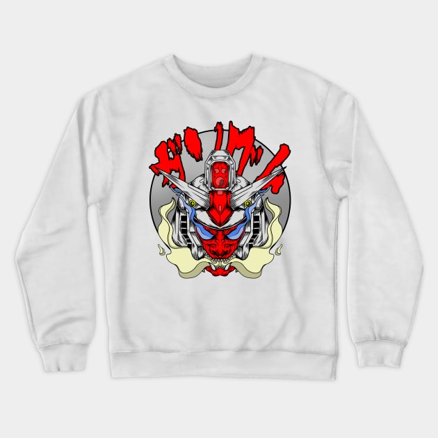 oni gundam rx 78 Crewneck Sweatshirt by Amartwork